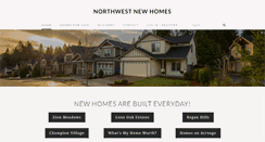 Desktop Screenshot of northwestnewhomes.com